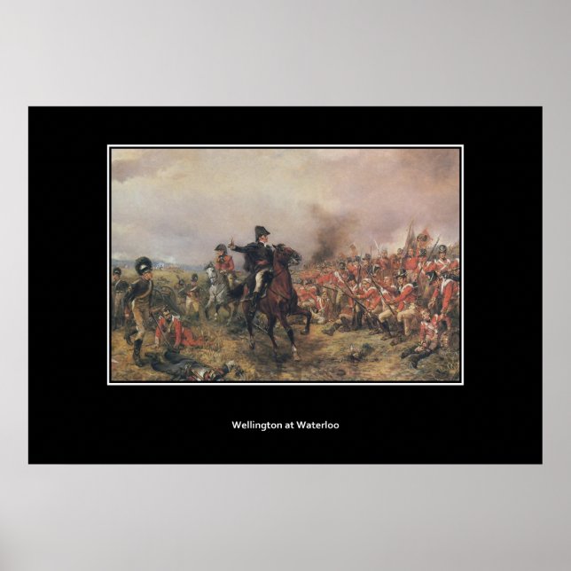 Wellington i Waterloo Vintage affisch (Framsidan)