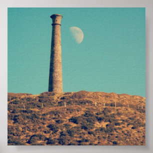 Wellington-monument i Aberystwyth Poster