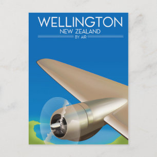 Wellington New Zealand Luft poster Vykort