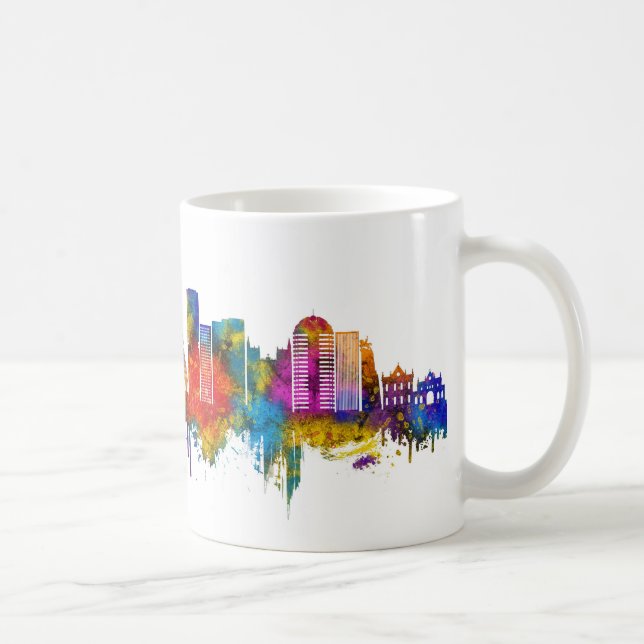 Wellington New Zealand Skyline Kaffemugg (Höger)