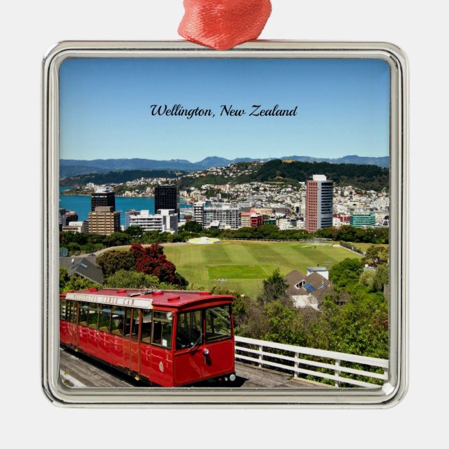 Wellington, Nya Zeeland Julgransprydnad Metall (Framsidan)