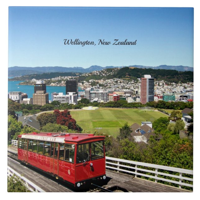Wellington, Nya Zeeland Kakelplatta (Framsidan)
