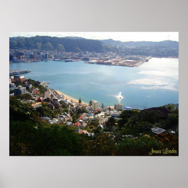 Wellington, Nya Zeeland Poster (Framsidan)