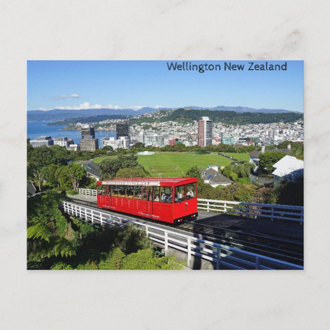 Wellington, Nya Zeeland Vykort (Framsida)