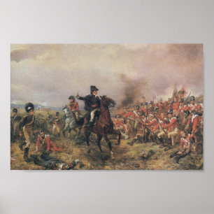Wellington på Waterloo Poster