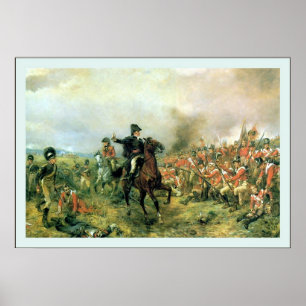 Wellington på Waterloo Poster