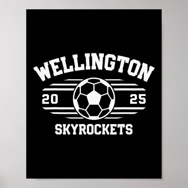 Wellington Skyrockets Fotboll Bill 2025  Poster (Framsidan)