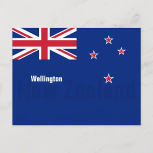 Wellington, vykort för Nya Zeeland