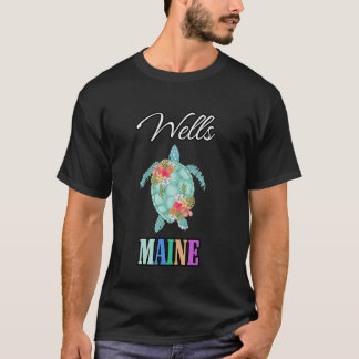 Wells Beach Turtle Maine Vacation Family Resa Matc T Shirt