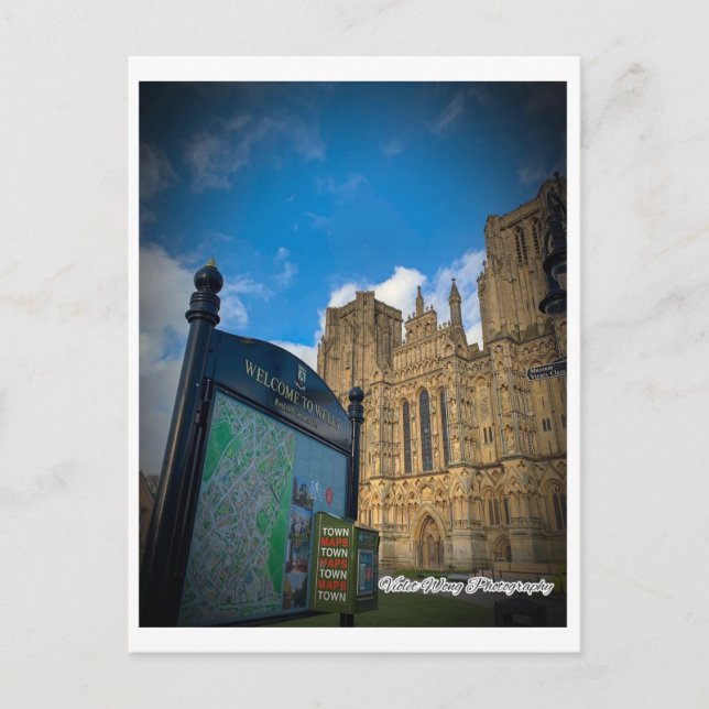 Wells Cathedral (2) Vykort (Framsida)