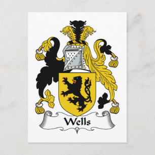 Wells Family Crest Vykort