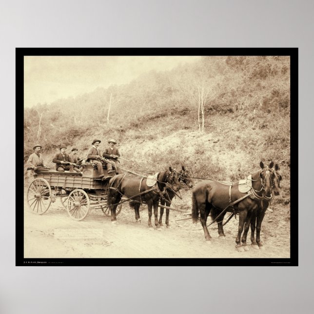 Wells Fargo Deadwood Treasure Wagon SD 1890 Poster (Framsidan)