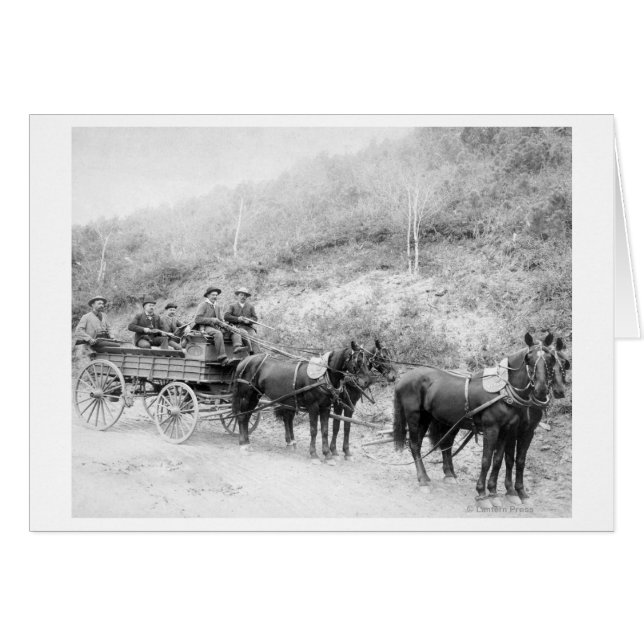 Wells Fargo Express Company Hälsningskort (Framsidan Horizontal)