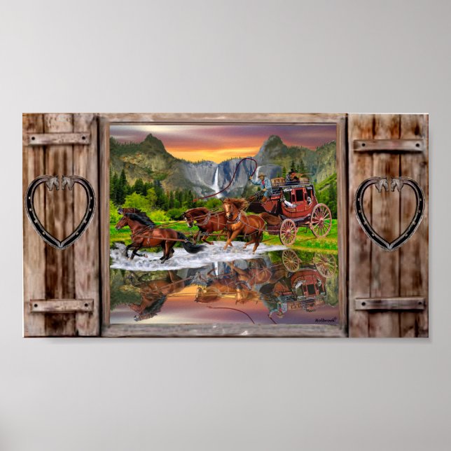 WELLS FARGO STAGECOACH POSTER (Framsidan)