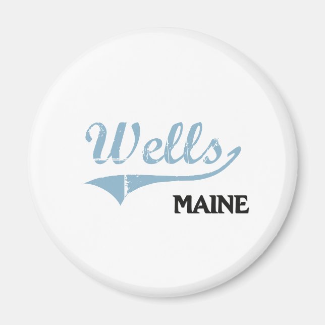 Wells Maine City Classic Magnet (Framsidan)