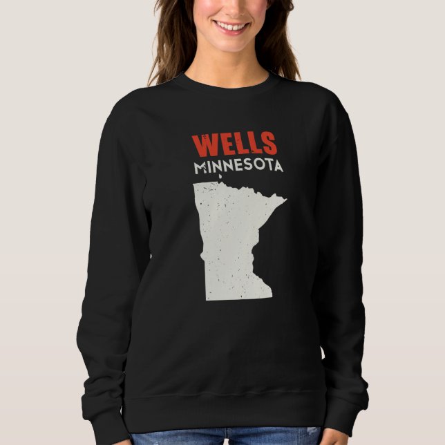 Wells Minnesota USA State America Travel Minnesota T Shirt (Framsida)