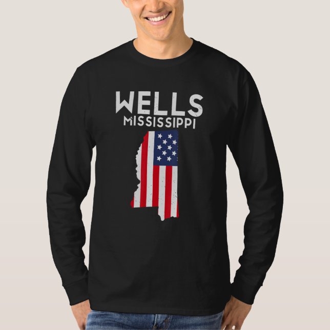 Wells Minnesota USA State America Travel Minnesota T Shirt (Framsida)