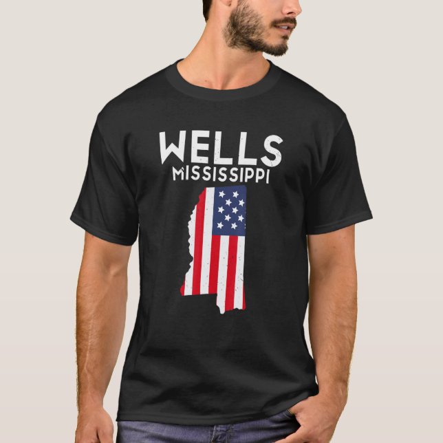 Wells Minnesota USA State America Travel Minnesota T Shirt (Framsida)