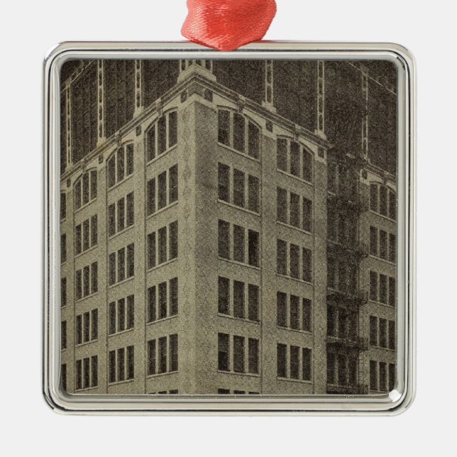 WellsFargo Bldg, Portland, Oregon Julgransprydnad Metall (Framsidan)