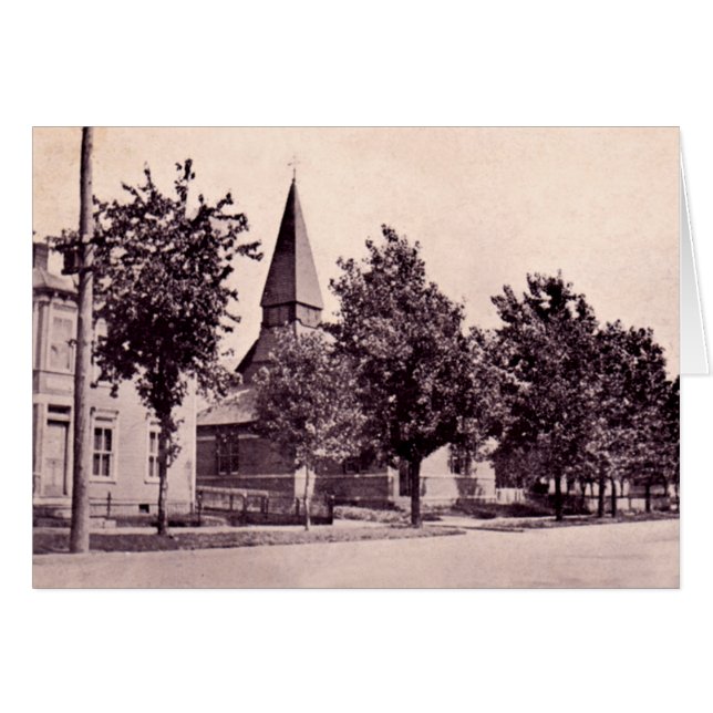 Wellston Ohio presbyterianskaa kyrkan Hälsningskort (Framsidan Horizontal)