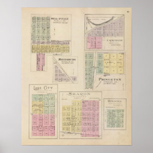 Wellsville Emmerson, Reedsburg, Princeton, Kansas Poster