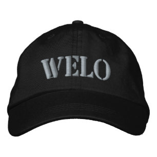 Welo. För den mexikanska farfar vi kärlek. Broderad Keps