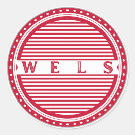 Wels City Pride Emblem – Austria Identity Runt Klistermärke