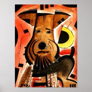 Welsh/ Airedale Terrier dk_2005aug8d Poster