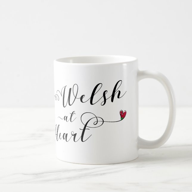 Welsh At Heart Mugg, Wales Kaffemugg (Höger)