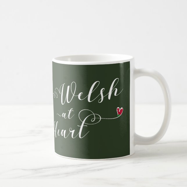 Welsh At Heart Mugg, Wales Kaffemugg (Höger)