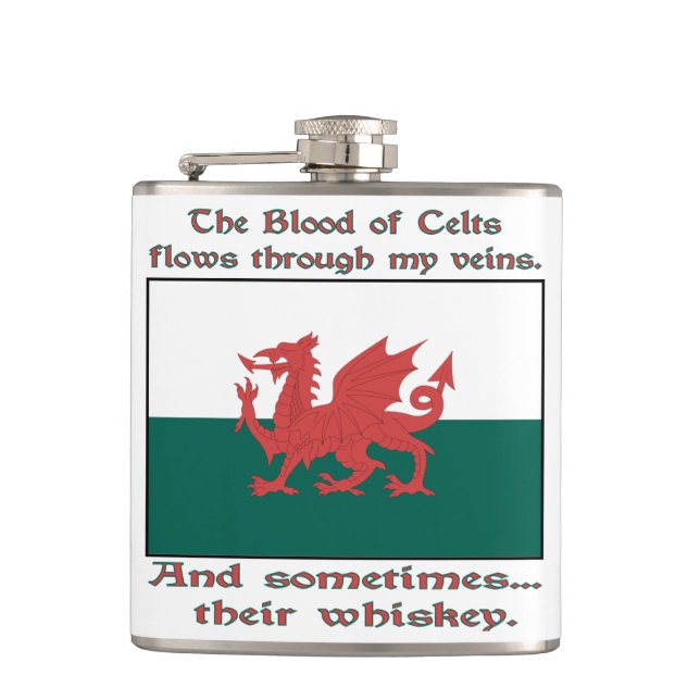 Welsh Blood of Celts Flows Veins Ibland Whiskey Fickplunta (Framsidan)
