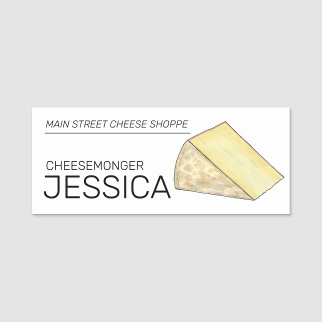 Welsh Caerphilly Cheese Shoppe Food Wales UK Namnbricka (Framsida)