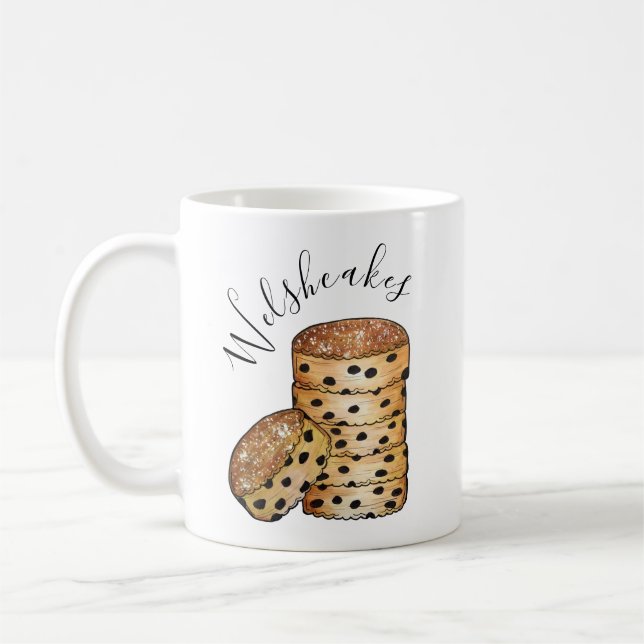 Welsh Cakes Welshcakes Bakestones UK Food Kaffemugg (Vänster)