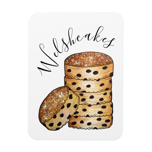 Welsh Cakes Welshcakes Bakestones UK Food Magnet (Vertikal)