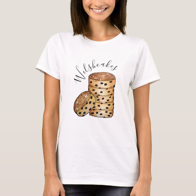Welsh Cakes Welshcakes Bakestones UK Food T Shirt (Framsida)