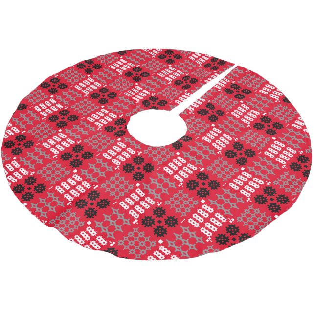 Welsh Carthen Blanket Tapestry Design Julgransmatta Borstad Polyester (Vinklad)