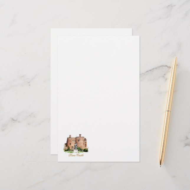 WELSH CASTLES BREVPAPPER (Fram/Back In Situ)