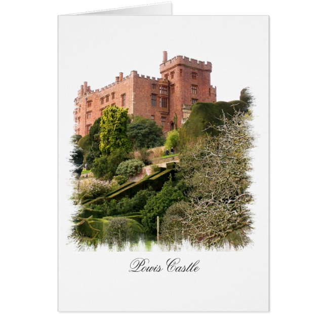 WELSH CASTLES CARD HÄLSNINGSKORT (Framsidan)
