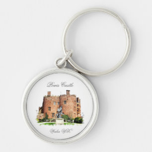 WELSH CASTLES RUND SILVERFÄRGAD NYCKELRING