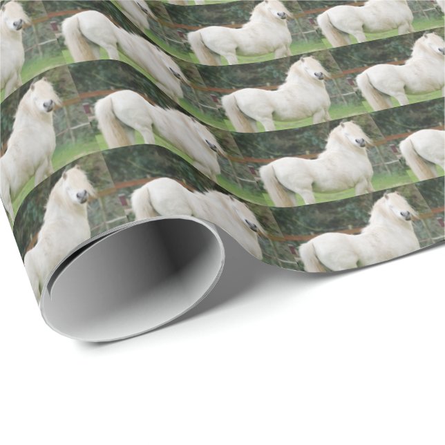 Welsh Cobb Pony Horse Wrapping Papper Presentpapper (Rullad Hörn)