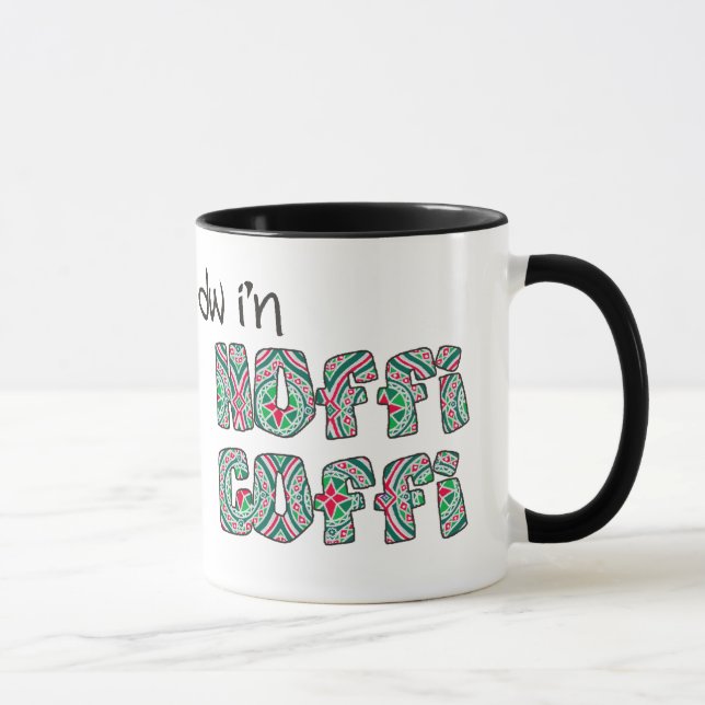Welsh Coffee Mugg: Hoffi Coffi, Red, Grönt, Silver Mugg (Höger)