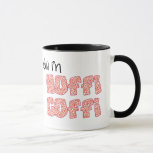 Welsh Coffee Mugg: Hoffi Coffi Red Pinjul Mönster Mugg