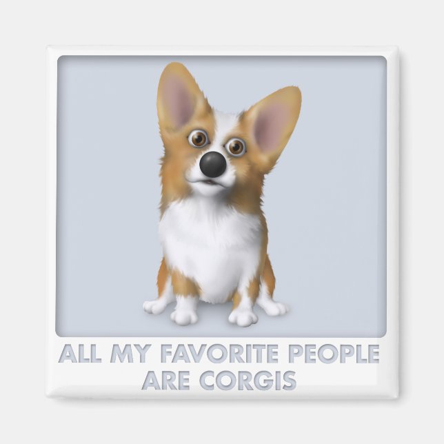 Welsh Corgi 1 Favorite Magnet (Framsidan)