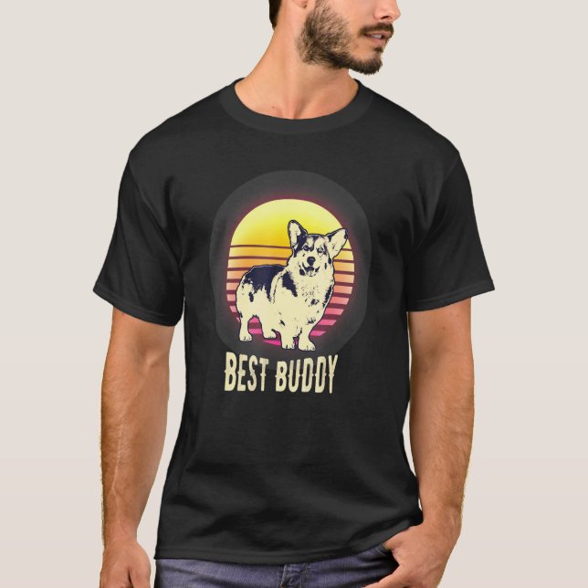 Welsh Corgi Bästa Kompis T Shirt (Framsida)