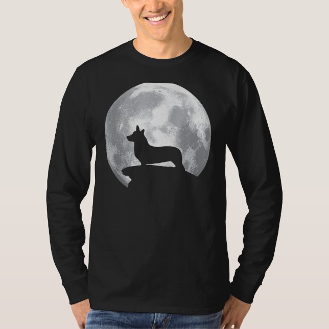 Welsh Corgi Cardigan Dog Halloween Costume T Shirt (Framsida)