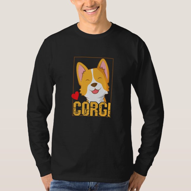 Welsh Corgi Cardigan Dog T Shirt (Framsida)