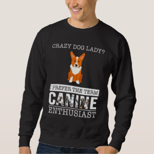 Welsh Corgi Cardigan Galen Mor Lång Ärmad Tröja