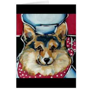 Welsh Corgi Cardigan Hälsningskort