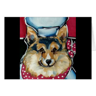 Welsh Corgi Cardigan Hälsningskort