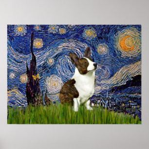 Welsh Corgi Cardigan - stjärnmörker Poster